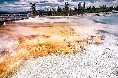 Abstract Landscape Photos - West Thumb Geyser Basin, Yellowstone National Park, Wyoming. by Alex Grichenko