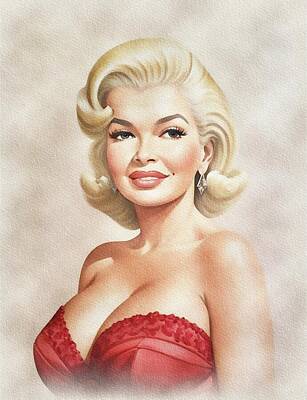 Actors Rights Managed Images - Jayne Mansfield, Movie Legend Royalty-Free Image by Sarah Kirk