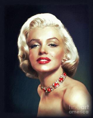 Actors Royalty Free Images - Marilyn Monroe, Hollywood Legend Royalty-Free Image by Esoterica Art Agency