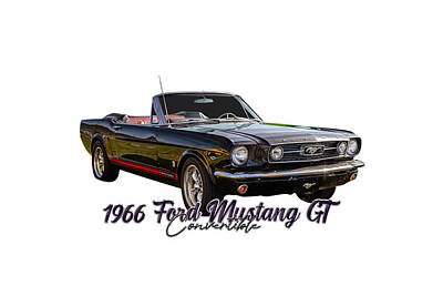 Transportation Rights Managed Images - 1966 Ford Mustang GT Convertible  Royalty-Free Image by Gestalt Imagery