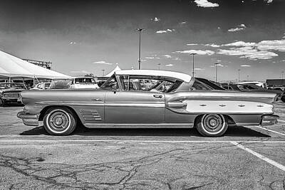 Sports Royalty-Free and Rights-Managed Images - 1958 Pontiac Bonneville Sport Coupe by Gestalt Imagery