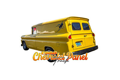 Modern Man Air Travel - 1960 Chevrolet Panel Truck by Gestalt Imagery