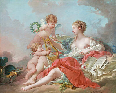 Royalty-Free and Rights-Managed Images - Allegory of Music by Francois Boucher by Mango Art