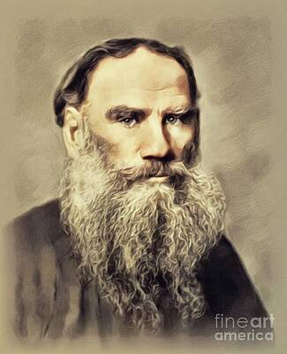 Celebrities Rights Managed Images - Leo Tolstoy, Literary Legend Royalty-Free Image by Esoterica Art Agency