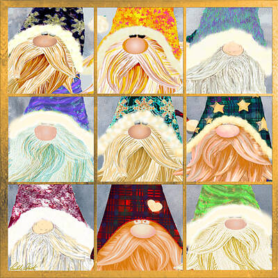 Macaroons Royalty Free Images - 9 Lucky Nisse In The Window Royalty-Free Image by Michele Avanti