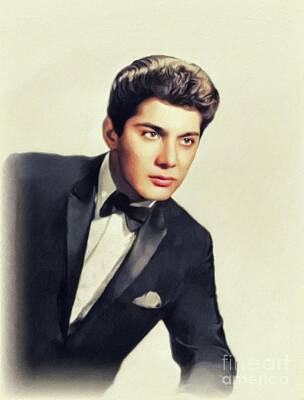 Music Painting Rights Managed Images - Paul Anka, Music Legend Royalty-Free Image by Esoterica Art Agency
