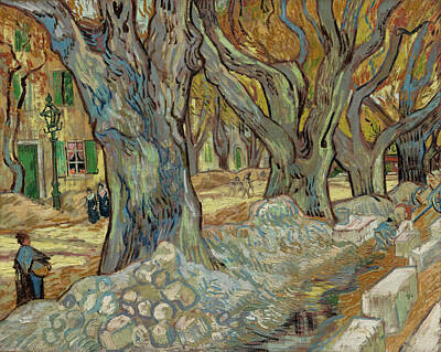 Royalty-Free and Rights-Managed Images - The Large Plane Trees by Vincent van Gogh by Mango Art