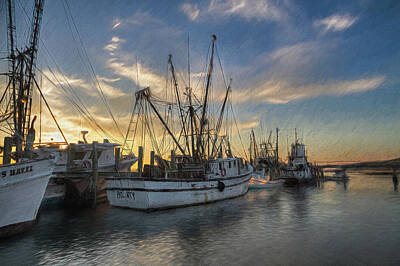 Animals Rights Managed Images - A Bounty of a Sunset on Port Royal Royalty-Free Image by Steve Rich