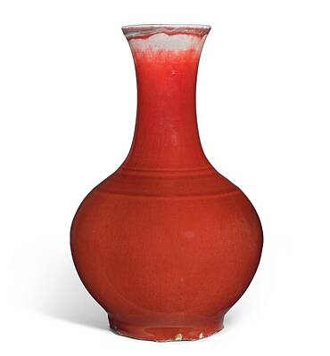 Hollywood Style - A Copper-red-glazed Bottle Vase 19th Century by Artistic Rifki