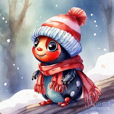 Vermeer Royalty Free Images - A cute Ladybug Wrapped in a Scarf Royalty-Free Image by Adrien Efren