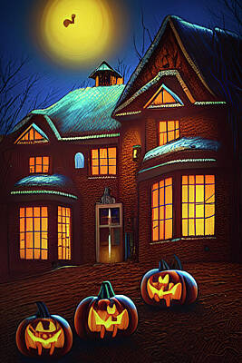 Mark Andrew Thomas Digital Art - A Fun Halloween by Mark Andrew Thomas
