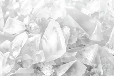 Abstract Royalty-Free and Rights-Managed Images - A mesmerizing display of various crystals glistening in the light, showcasing their natural beauty a by Joaquin Corbalan
