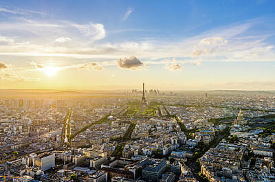 Paris Skyline Rights Managed Images - A Paris Royalty-Free Image by Alexios Ntounas