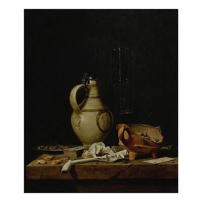 Beer Painting Rights Managed Images - A still life with a stoneware jug Royalty-Free Image by Artistic Rifki