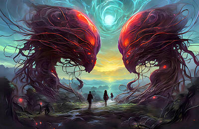 Surrealism Digital Art - A Surreal Journey by Tricky Woo