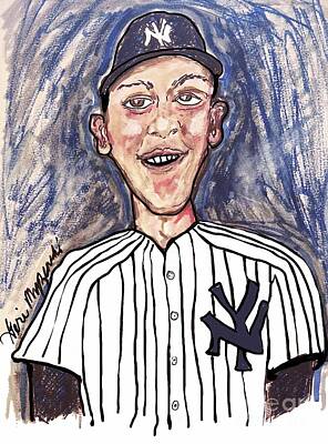 Baseball Mixed Media Rights Managed Images - Aaron Judge New York Yankees MLB Baseball Royalty-Free Image by Geraldine Myszenski