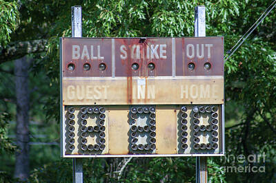Baseball Photos - Abandoned America #11 - Baseball Scoreboard by Georgia Threet