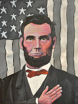 Politicians Royalty-Free and Rights-Managed Images - Abraham Lincoln Pledges To The Republic by David Hinds