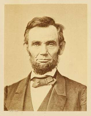 Politicians Royalty-Free and Rights-Managed Images - Abraham Lincoln Portrait  by David Hinds