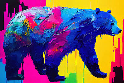 Kids Alphabet Royalty Free Images - Abstract Bear, 04 Royalty-Free Image by AM FineArtPrints