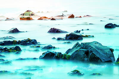 Modern Man Yachts Royalty Free Images - Abstract Coastal Rocks Royalty-Free Image by John Paul Cullen
