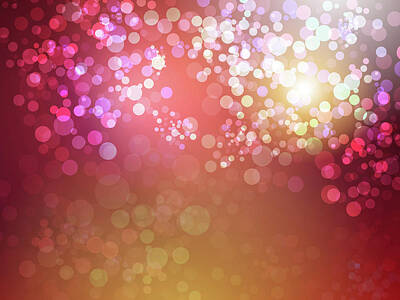 Aloha For Days - Abstract colorful glamor lights by Julien
