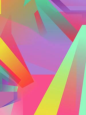 Royalty-Free and Rights-Managed Images - Abstract Colorful Gradient Pop Art 141 by Ahmad Nusyirwan