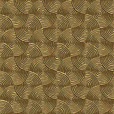 Abstract Drawings - Abstract Gold Circles Texture Seamless by Julien