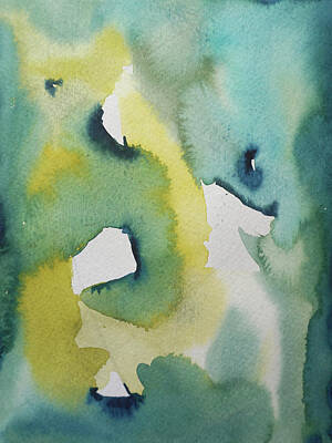 Traditional Bells - Abstract Green by Luisa Millicent