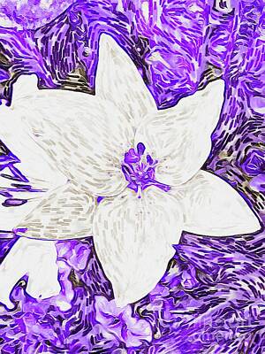 Lilies Digital Art - Abstract Lily 6 by Douglas Brown