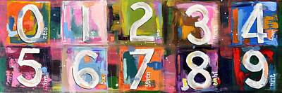 Abstract Paintings - Abstract Numbers by David Hinds