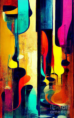 Abstract Digital Art - Abstract reflections by Andreas Thaler