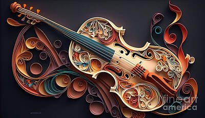 Abstract Royalty-Free and Rights-Managed Images - Abstract Violin by David Arment