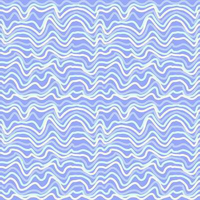 Royalty-Free and Rights-Managed Images - Abstract Wavy Line Pattern - Lavender by Studio Grafiikka
