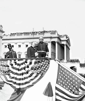 Politicians Photo Royalty Free Images - Admiral George Dewey Receiving Honors - Washington DC 1899 Royalty-Free Image by War Is Hell Store