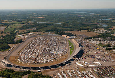 Rusty Trucks - Aerial Michigan International Speedway 0601 by Stan Gregg