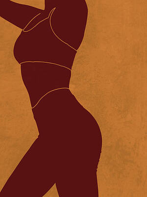 Royalty-Free and Rights-Managed Images - Aesthetique - Female Figure - Minimal Contemporary Abstract 03 by Studio Grafiikka