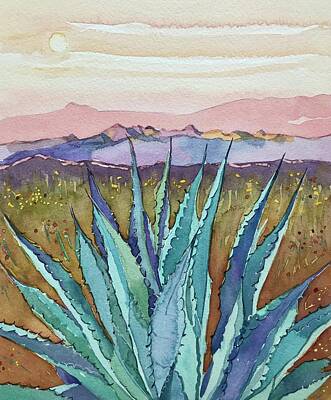 Michael Tompsett Maps - Agave Sunset by Luisa Millicent