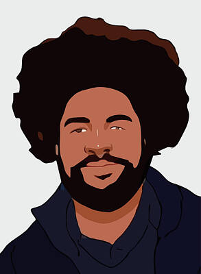 Celebrities Digital Art Royalty Free Images - Ahmir Thompson Cartoon Portrait 2 Royalty-Free Image by Ahmad Nusyirwan