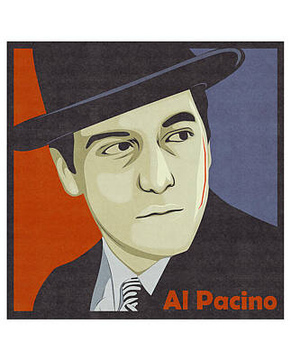 Actors Digital Art - Al Pacino Pop Art by Sagil Gunawan