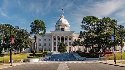 Fashion Paintings Royalty Free Images - Alabama State Capitol Royalty-Free Image by Randy Scherkenbach