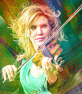 Musician Rights Managed Images - Alison Krauss Royalty-Free Image by Rob Hemphill