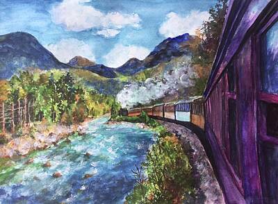 Paintings - All Aboard by Cheryl Wallace