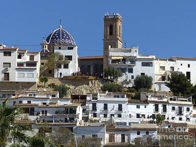 Spacefrog Designs - Altea Houses and Church - Alicante - Spain by Phil Banks