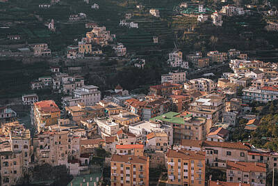 Painted Wine - Amalfi Hillsides 03 by Jon Bilous