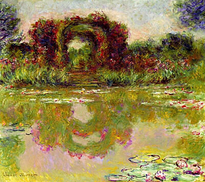 Landscape Royalty-Free and Rights-Managed Images - Amazing Claude Monet Paintings  - 527 by Celestial Images