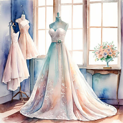 Green Grass - Amazing designer wedding dress 6 by Fantastic Designs