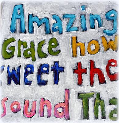 Nfl Team Signs - Amazing Grace - 2 by David Hinds