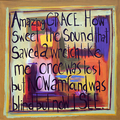 Musician Paintings - Amazing Grace  by David Hinds