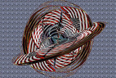 Ingredients Rights Managed Images - American flags polar coordinates 3D transform plane Royalty-Free Image by Karl Rose